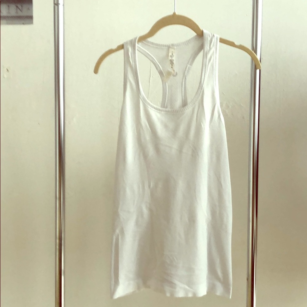 Lulu lemon white razor back tank